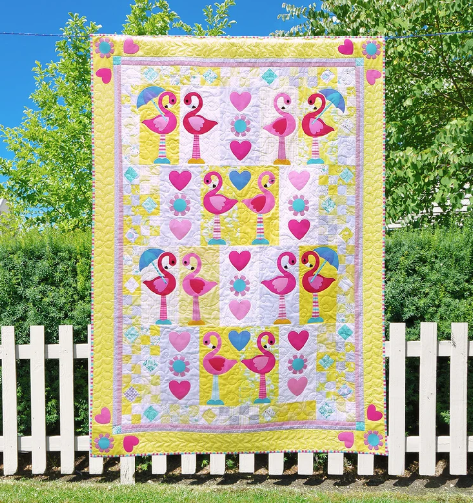 flamingo Dancing quilt pattern