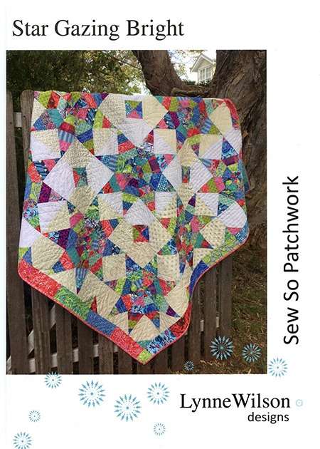STAR GAZING BRIGHT quilt pattern and template