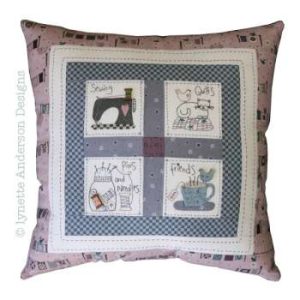 SEWING FRIENDS CUSHION PATTERN by LYNETTE ANDERSON DESIGNS