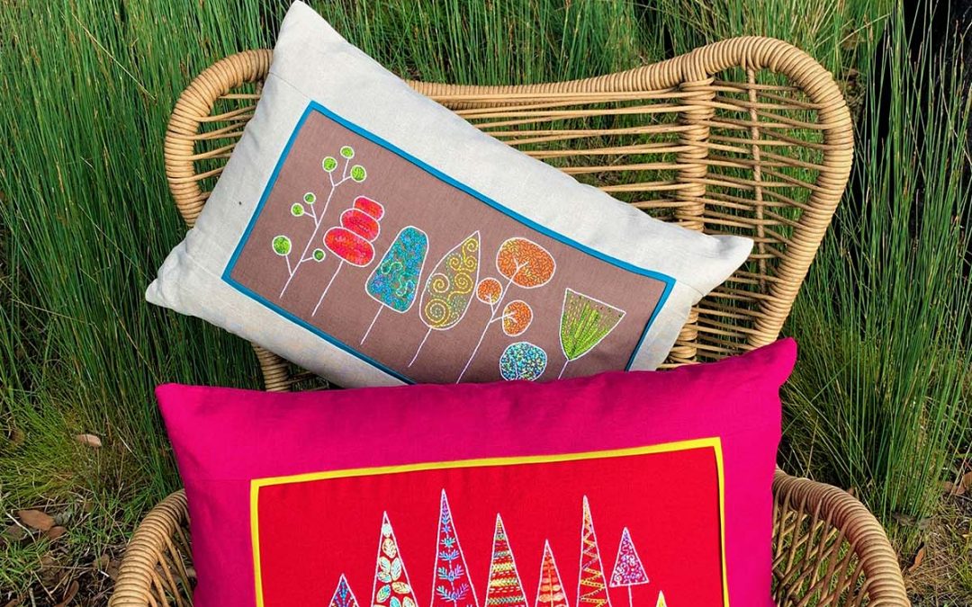 EMBROIDERED TREE PILLOWS PATTERN – WENDY WILLIAMS