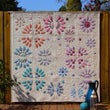 DIVIDED BLOOM TEMPLATE AND PATTERN SET by FREE BIRD QUILTING DESIGNS