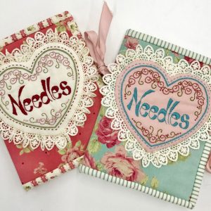 LACE LOVERS NEEDLECASE pattern with pre print in cream