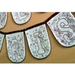 Merry Christmas Bunting Preprinted Stitchery
