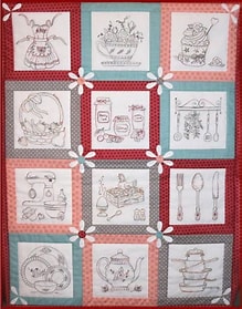 KITCHEN STITCHENโ Stitchery Quilt full set or over 6 months