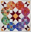 MAGENTA STAR QUILT PATTERN by FREE BIRD QUILTING DESIGNS