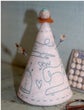 SEW ESSENTIAL CONE PINCUSHION pattern includes pre printed stitchery
