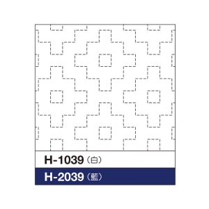 SASHIKO SAMPLER PERSIMMON BLOSSOM H-1039 white