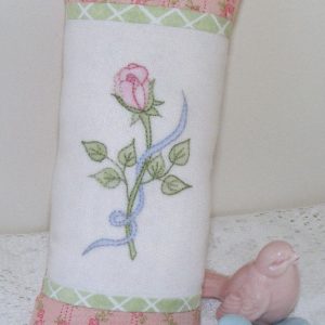 WATERCOLOUR ROSE PINCUSHION by Petal and Patches