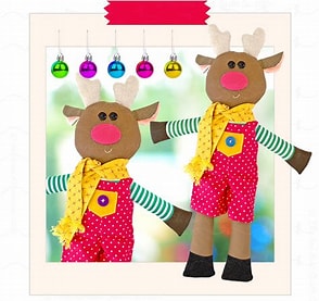 ROBIN THE REINDEER by The Red Boot Quilt Company