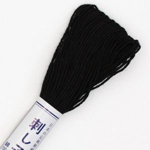Sashiko Thread 20 metres #20 Black