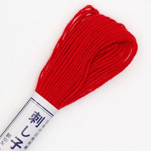 Sashiko Threads #15 20m or 100m Bright Red