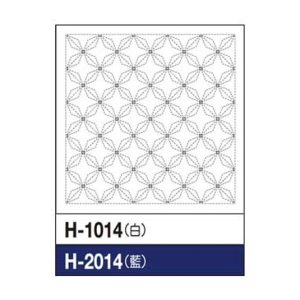 SASHIKO PANEL Hanabishi pattern Indigo H2014