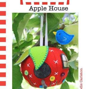Apple House felt pin cushion