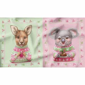 Christmas Kangaroo and Koala Panel