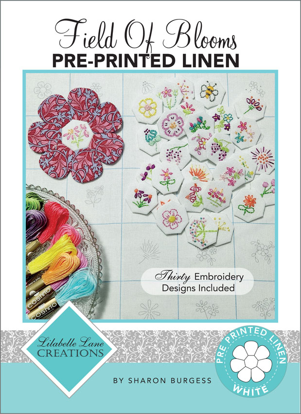 Fields of Blooms Pre Printed Linen