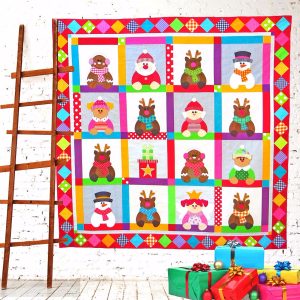 CANDY CANE CHRISTMAS QUILT by The Red Boots Quilt Company